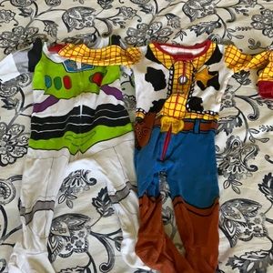 Disney woody and buzz onesies